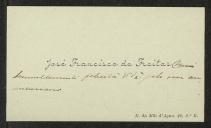 Carta de José Francisco de Freitas a Teófilo Braga