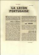 La leçon Portugaise