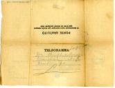 Telegrama de Alfredo Moreno a Teófilo Braga