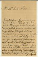 Carta de Aurea Dias para Pedro Bessa Pais