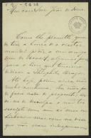 Carta de Filintos de Almeida a Teófilo Braga