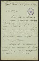 Carta de João José da Graça Júnior a Teófilo Braga