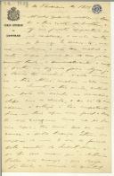 Carta de Teófilo Braga para Maria do Carmo Xavier de Barros Leite