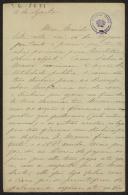 Carta de Maria do Carmo Braga para Teófilo Braga