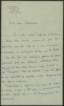 Carta de Hélder Ribeiro para José Mendes Cabeçadas