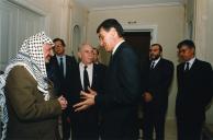 Visita de Yasser Arafat