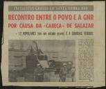 Recontro entre o povo e a GNR por causa da <cabeça> de Salazar