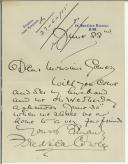 Carta de Fredrica Cowly para Manuel Teixeira Gomes