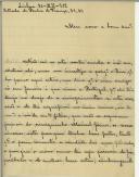 Carta de José de Oliveira da Costa Gonçalves para Manuel Teixeira Gomes
