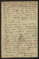 Bilhete-postal de Joaquim de Araújo a Teófilo Braga