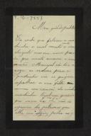 Carta de Maria do Carmo de Azevedo para Teófilo Braga
