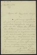 Carta de Joaquin Hasañas a Teófilo Braga