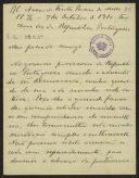 Carta de Francisco Teixeira de Queirós a Teófilo Braga