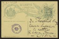Bilhete-postal de C. Hernandez a Teófilo Braga