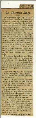 Dr. Teófilo Braga