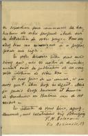 Carta de F. M. Gelormini para Teófilo Braga