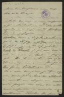 Carta de Anselmo de Morais para Teófilo Braga