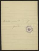 Carta de Júlia para Maria do Carmo Braga