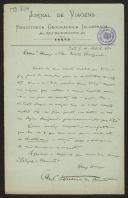 Carta de António Ferreira de Brito a Teófilo Braga