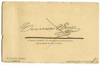 Cartão de visita de Casimiro Freire