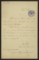 Carta de Manuel Augusto Amaral a Teófilo Braga