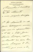 Carta de J. Gonçalves Teixeira para Manuel Teixeira Gomes