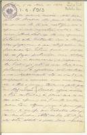 Carta de Teófilo Braga para Maria do Carmo Xavier de Barros Leite