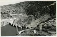 Fotografia das obras de construção da Barragem de Miranda