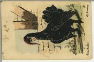 Bilhete-postal ilustrado enviado por Sidónio Pais ao seu filho Afonso Bessa Pais, cumprimentando-o