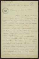 Carta de D. Patrocínio a Teófilo Braga