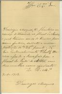 Carta de Domingues Marques para Manuel Teixeira Gomes