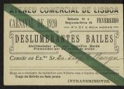 Cartão de visita do Ateneu Comercial de Lisboa a Teófilo Braga