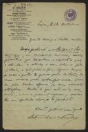 Carta de António Maria de Freitas para Teófilo Braga