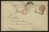 Bilhete-postal de Joaquim de Araújo a Teófilo Braga
