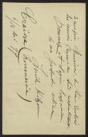 Carta de Lucile Ritzo a Teófilo Braga