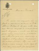 Carta de Artur Jorge Guimarães para Sidónio Pais