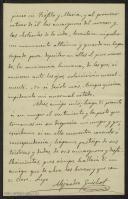 Carta de Alejandro Guichot a Teófilo Braga