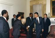 Visita dos membros das delegações do Governo angolano e da UNITA para a paz em Angola