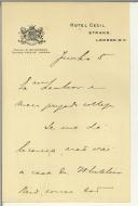 Carta de Alte (?) para Manuel Teixeira Gomes