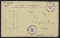 Bilhete-postal de Bernardino Machado a Teófilo Braga