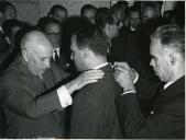 Fotografia do Américo Tomás durante a inauguração das novas instalações da "CITLA", no Rosairinho