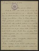 Carta de A. do Prado Coelho a Teófilo Braga