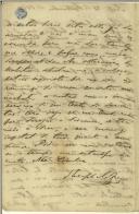 Carta de Teófilo Braga para Maria do Carmo Xavier de Barros Leite