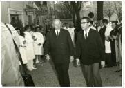 Fotografia de Américo Tomás presidindo às comemorações do cinquentenário da Associação Humanitária dos Bombeiros Voluntários Lisbonenses