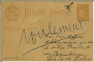 Bilhete postal de António Freitas Alves para Bernardo de Albuquerque do Amaral Cardoso