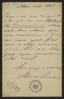 Carta de Alberto Pimentel para Teófilo Braga