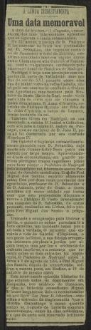 A lenda sebastianista - Uma data memorável