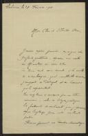 Carta de Philéas Lebesgue a Teófilo Braga