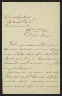 Carta de António Canova de Faria a Teófilo Braga