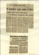 "O ""Funchal"" segue rumo à Guiné com mar bonançoso e vento quente do Sará"
